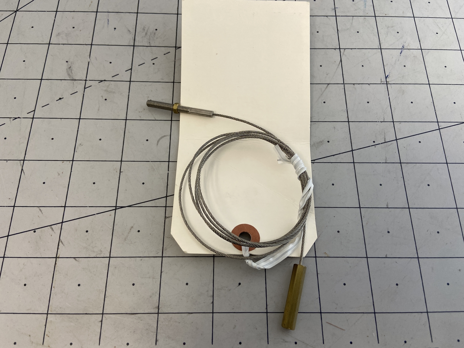 Intest Docking Cable, 3/64″ DIA, Bare 43.30″ NF PN: 45-00185-10-000 REV: AU