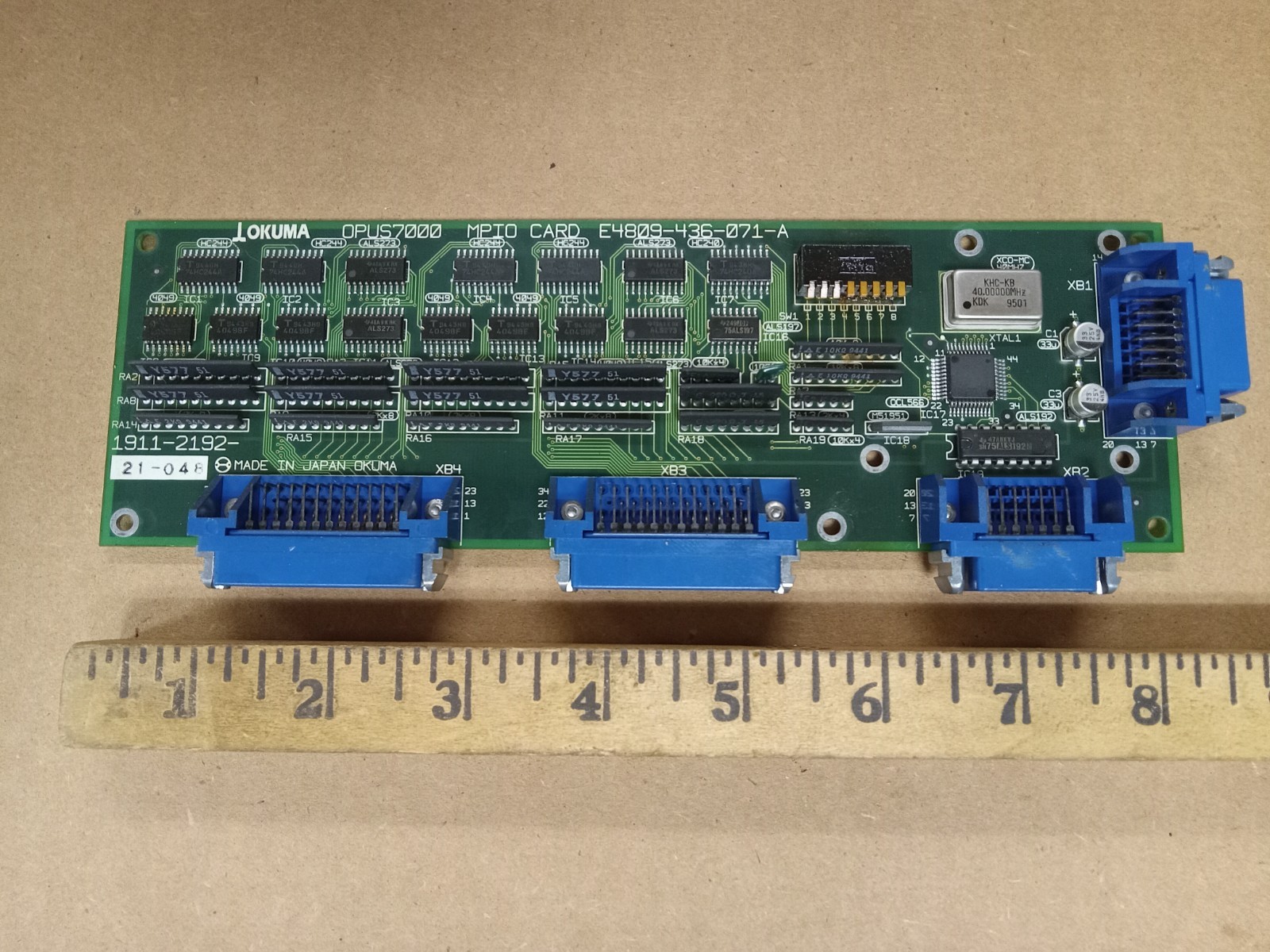 Okuma Opus 7000 MPIO Card E4809-436-071-A