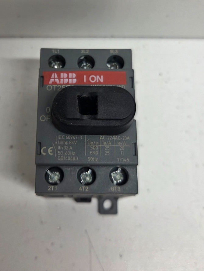 NEW NO BOX! ABB 30A 600V DISCONNECT SWITCH OT25F3