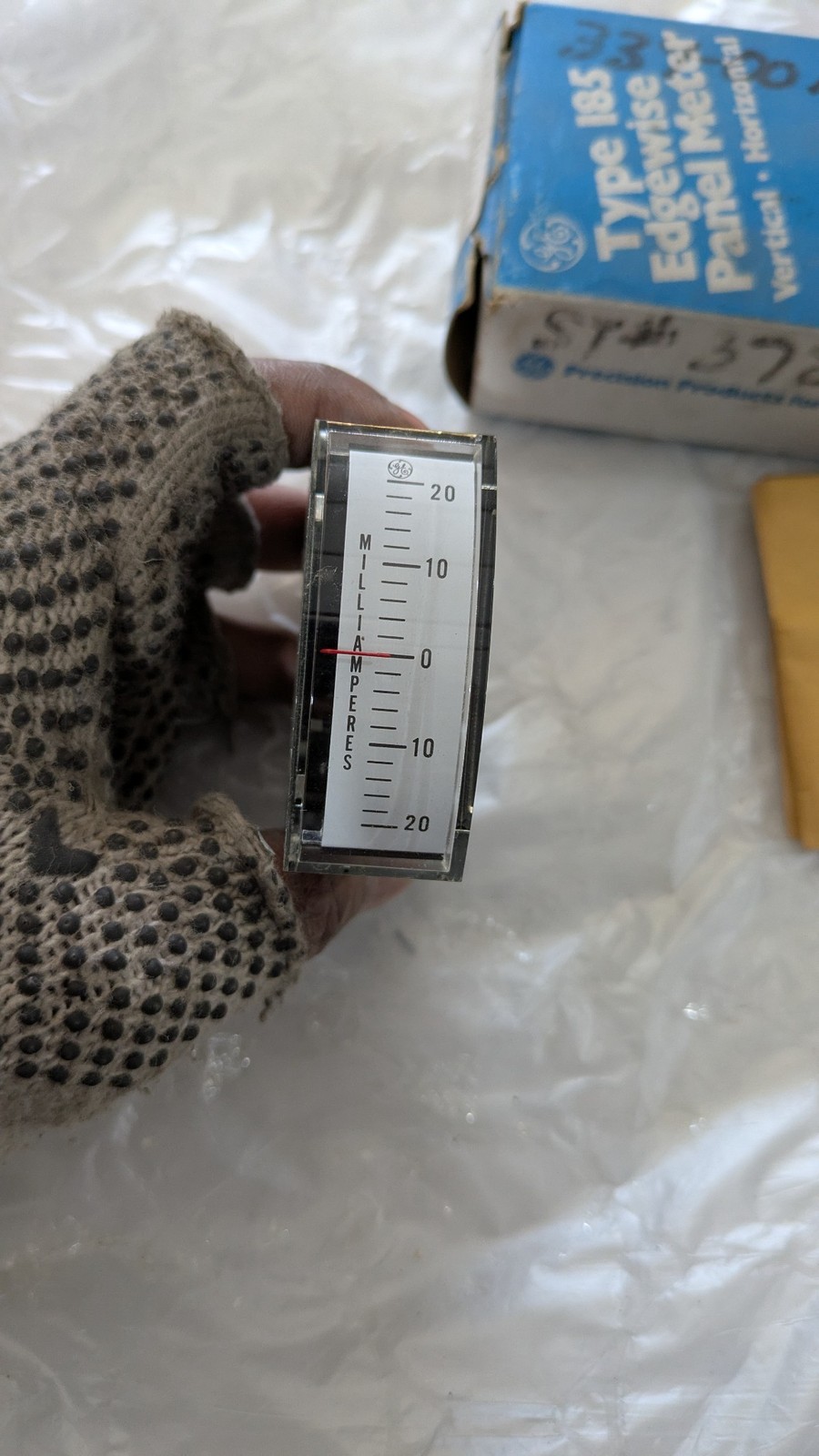 GE 201-1740 Panel Meter Edgewise 185 NST 37275