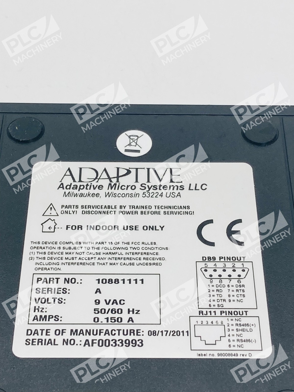 AMS RS-232/RS-485 Serial Communications Converter Box III 10881111