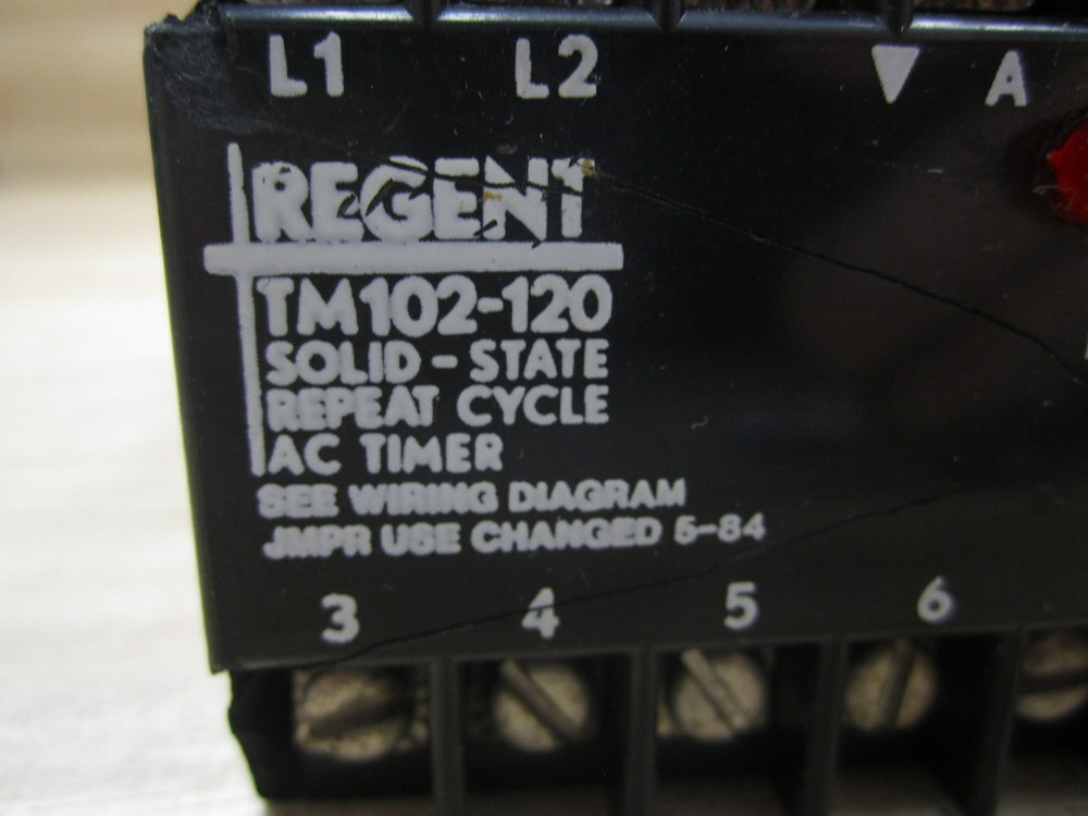 Regent TM102-120 Solid State Repeat Cycle Timer Cracked Housing