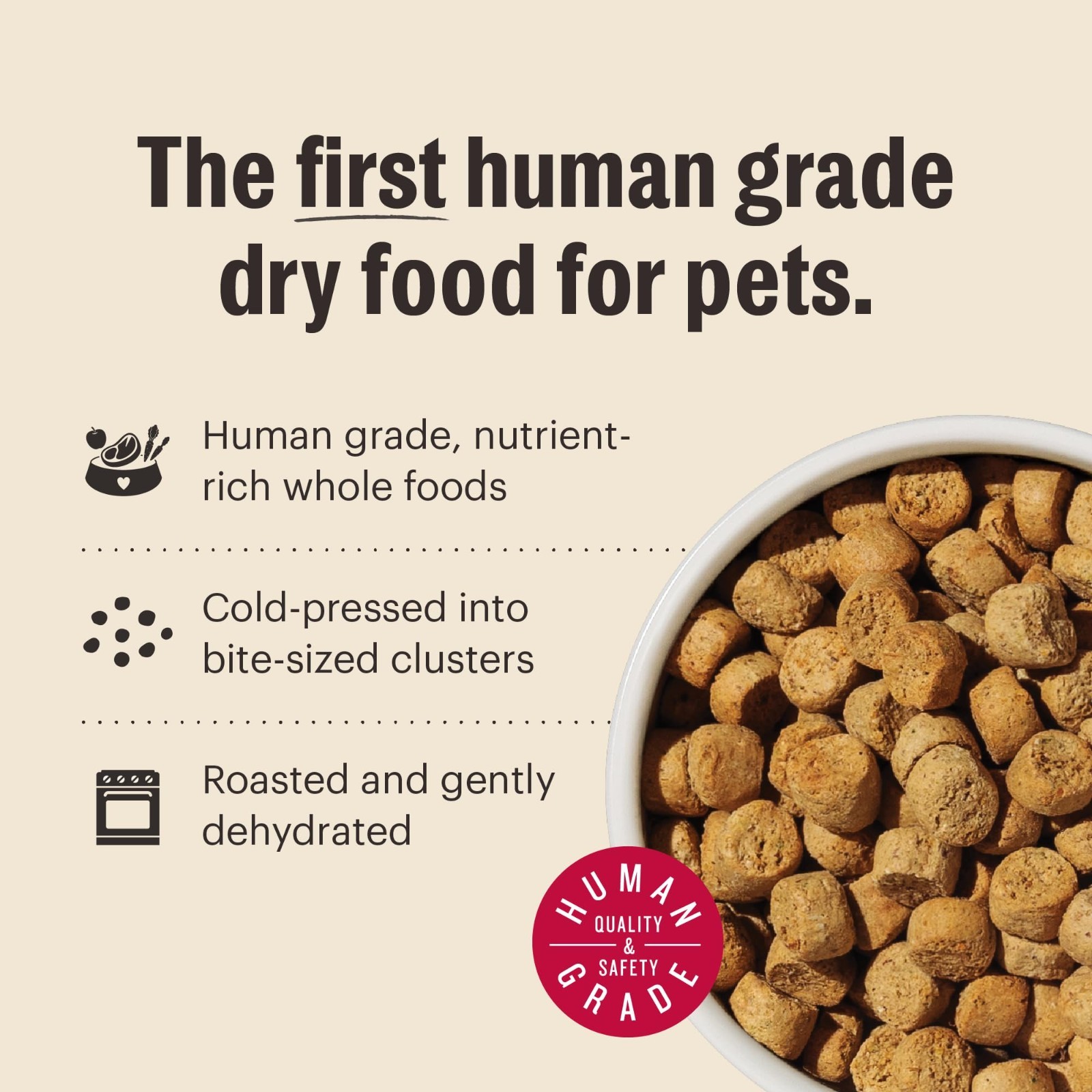 The Honest Kitchen Human Grade Whole Food Clusters Puppy Blend Dry Dog Food,20Lb