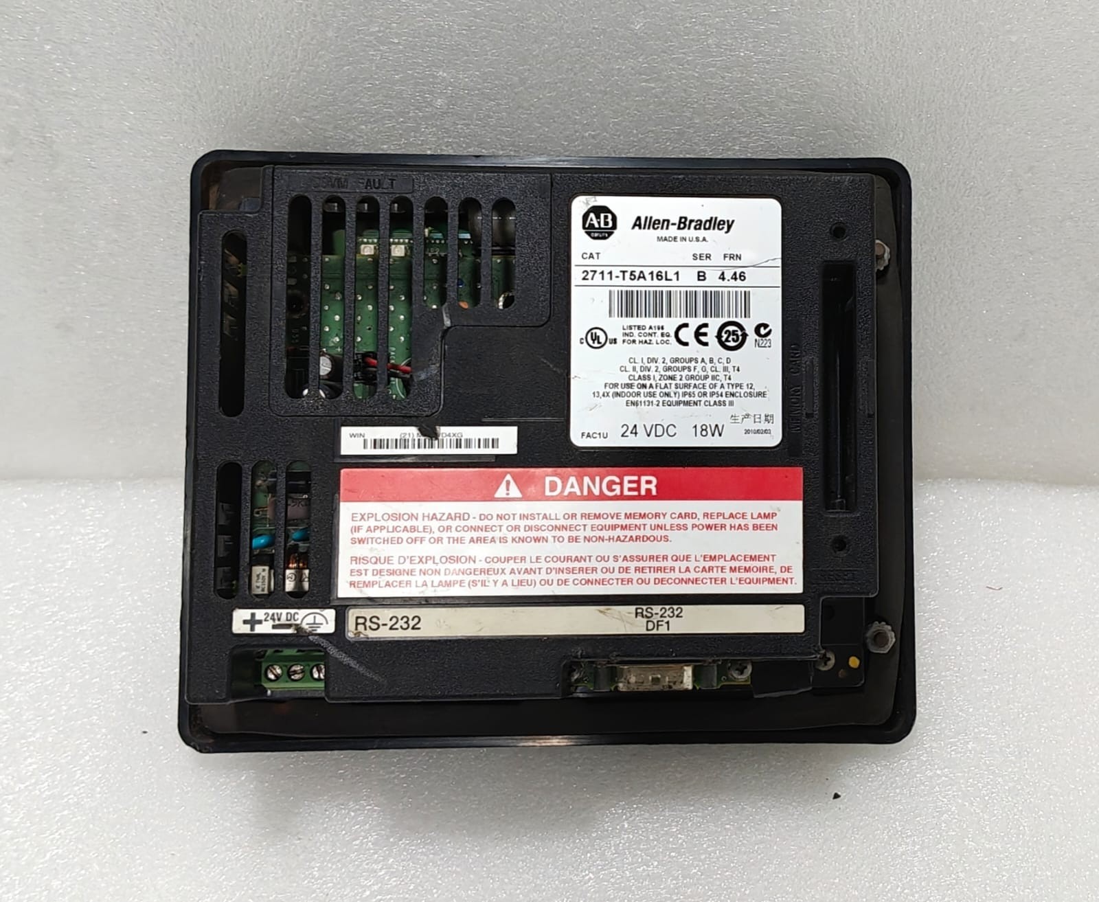 Allen Bradley PanelView 550 2711-T5A16L1 Ser B Frn 4.46 Touchscreen HMI