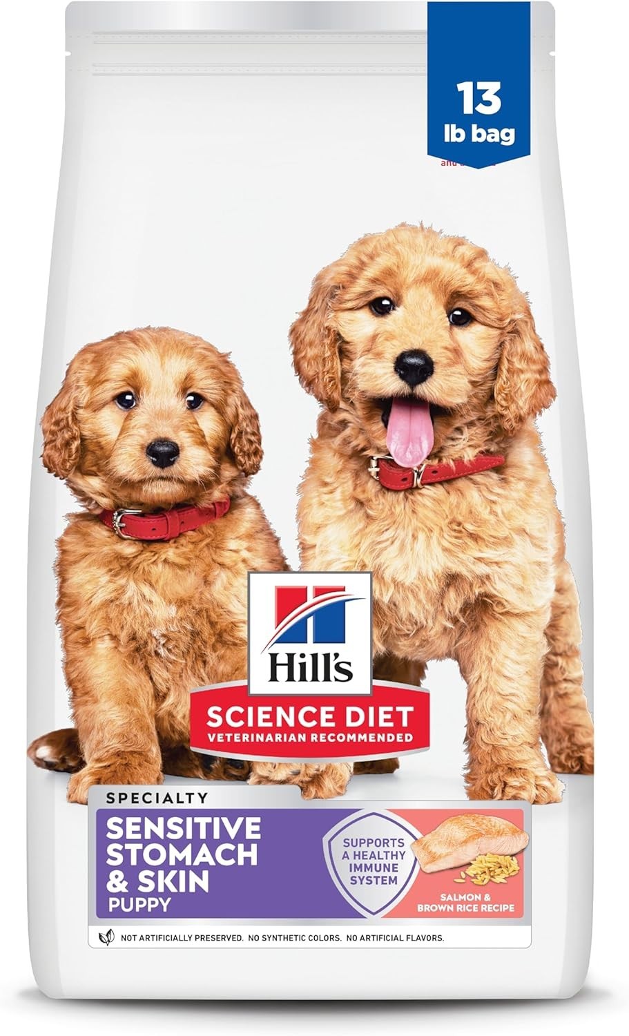 Hill’s Science Diet Sensitive Stomach & Skin Puppy Dry Food -Salmon &Brown, 13Lb