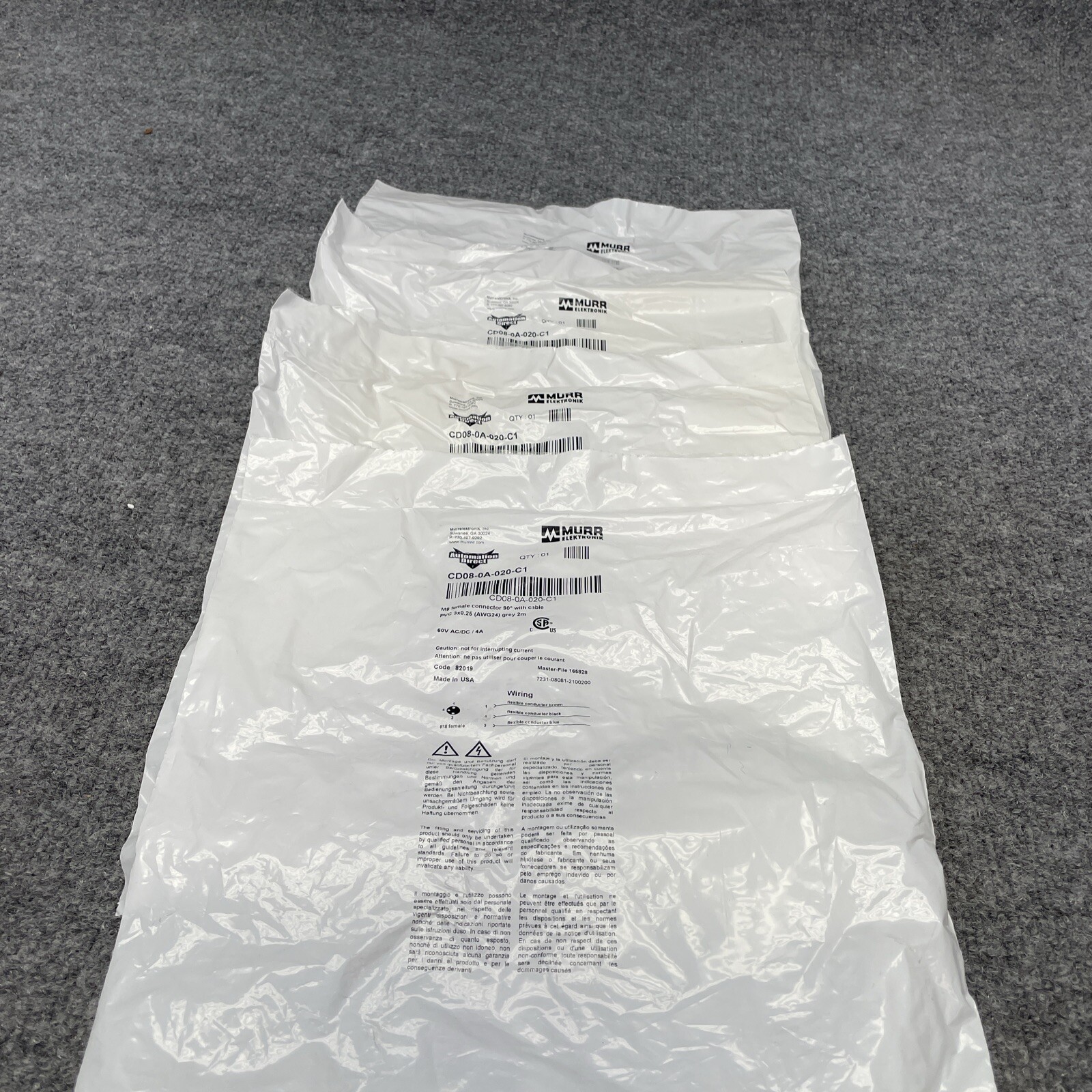 Automation Direct Murr Elektronik CD08-0A-020-C1 Cable New Other