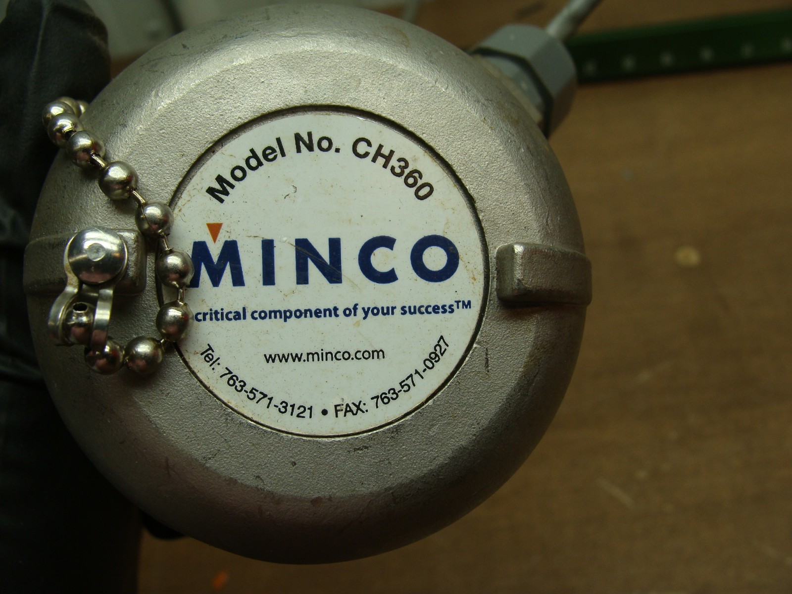 MINCO RTD / TEMP SENSOR ASSY CONNECTION HEAD CH360 TRANSMITTER TT164PD1ED