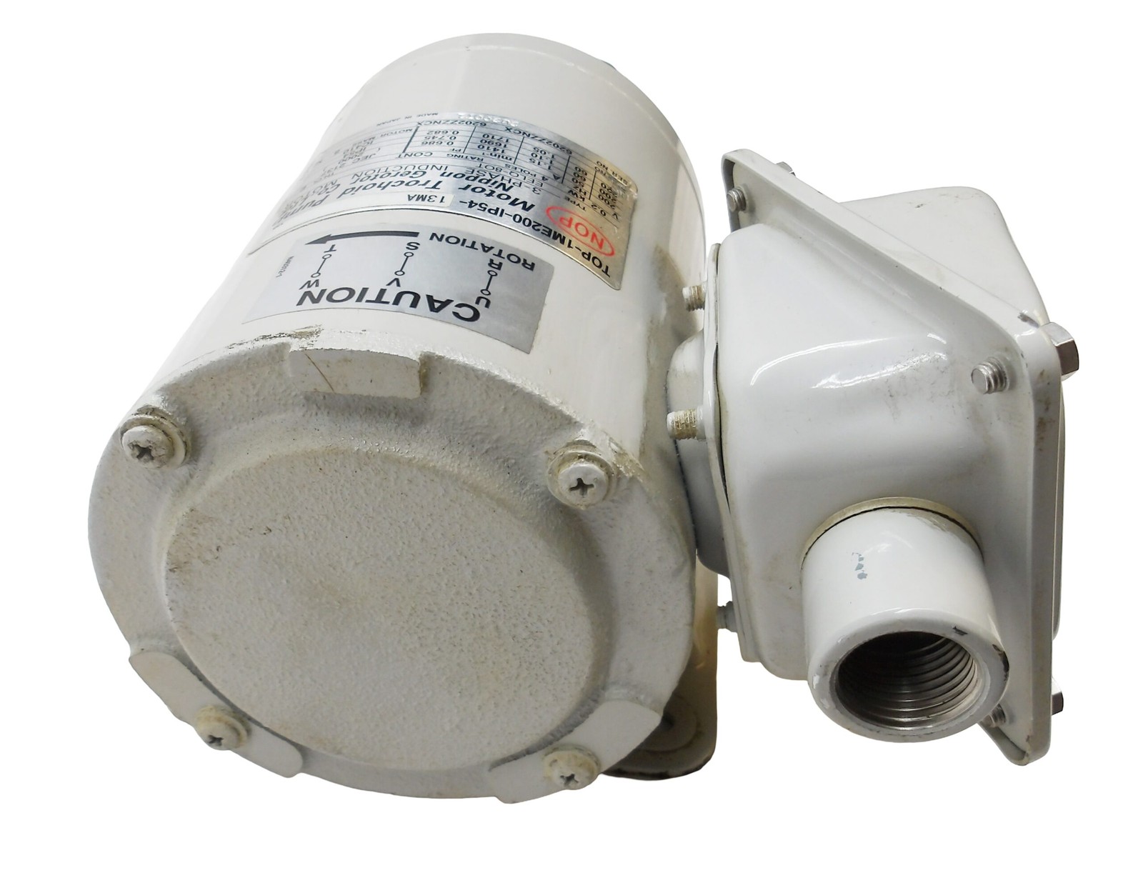 NEW NIPPON TOP-1ME200-IP54-13MA MOTOR TROCHOID PUMP EELQ-8OT TOP-13MA *READ*