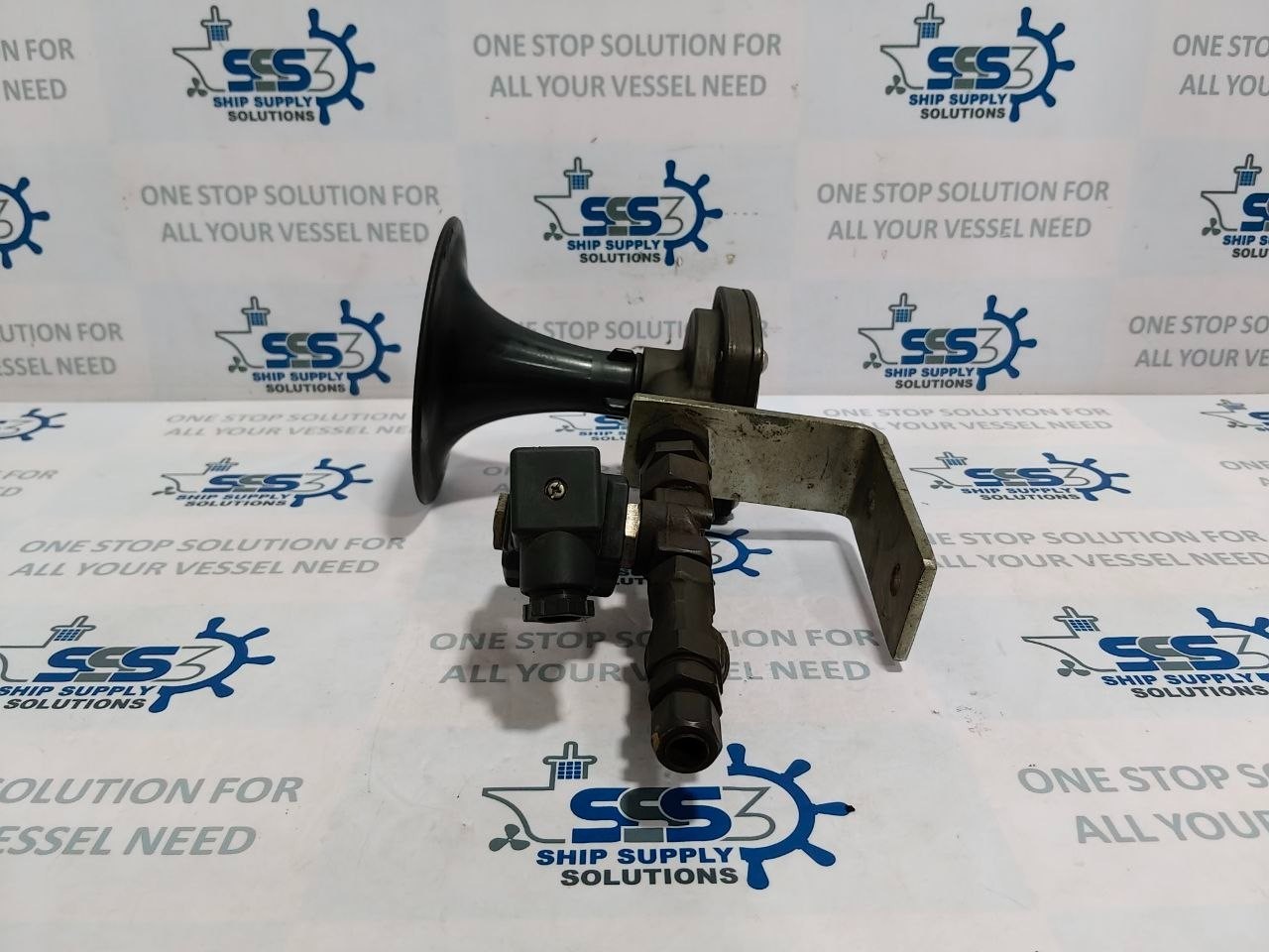 Kockum Sonics Tyfon MKT 75/800 Air Horn With Solenoid Coil 24VDC Sweden