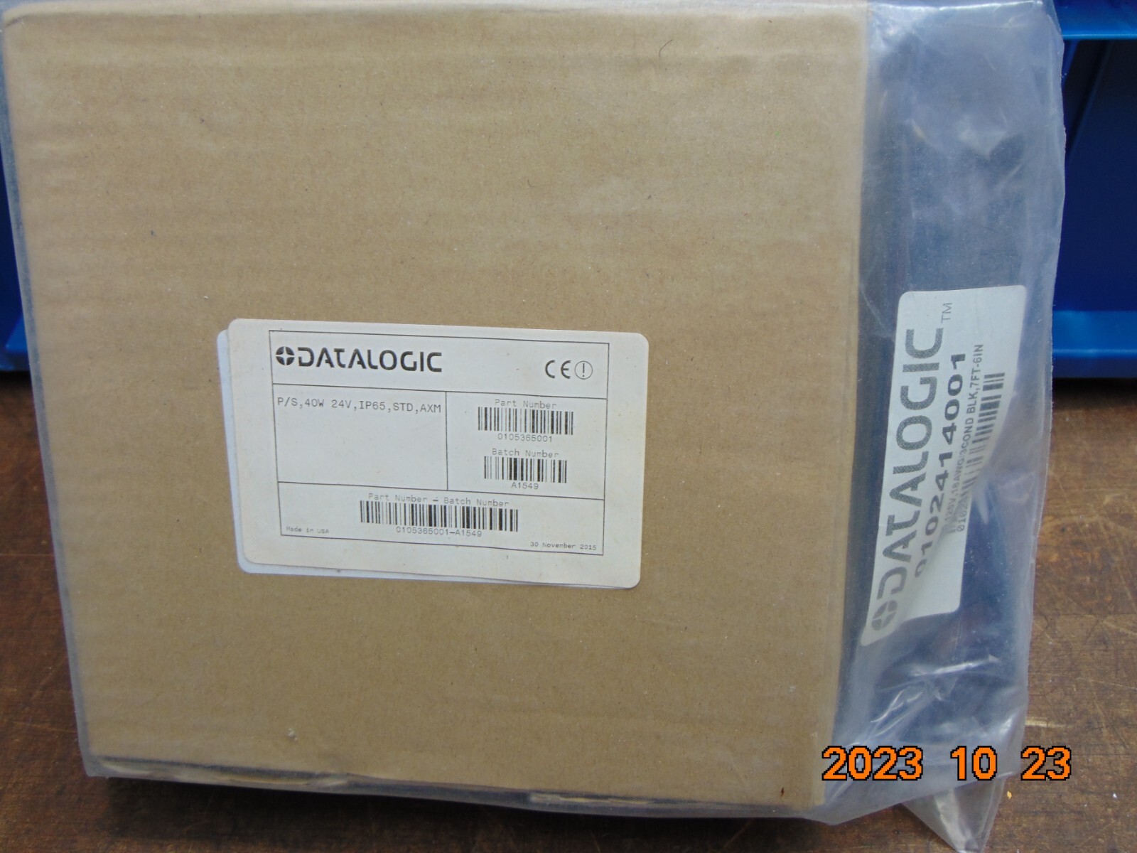 NEW DataLogic Power Supply 40w, 24v, IP65, Axiom Scanner