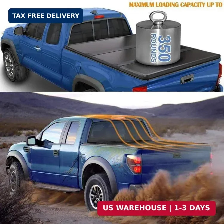 Hard TRI-FOLD Truck Bed Tonneau Cover Compatible with Jeep Gladiator 2020-2026 5