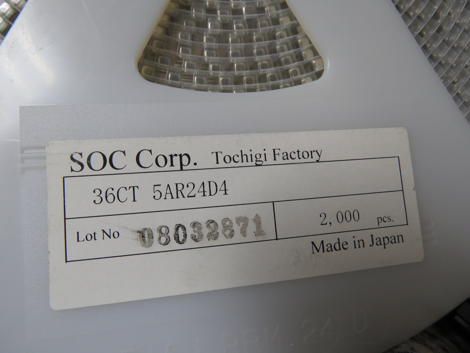 SOC 36CT5AR24D4 Qty of 5 per Lot Fuse R24D4_5A_250V_18.00_3.80