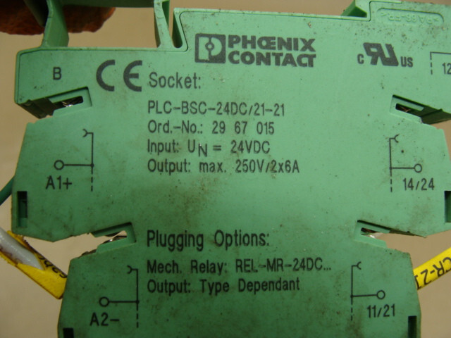 LOT OF 3 PHOENIX CONTACT SOLID STATE RELAYS 2961192 8A/250V 10A/250V W/SOCKET