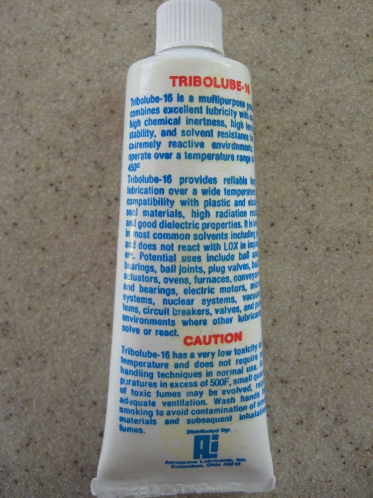 4 Tubes Tribolube-16 Synthetic Grease w/ T…on PTFE MIL-G-27617E Type 2 2 oz