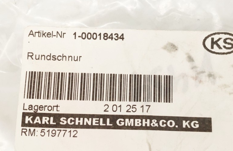 New Karl Schnell 1-00018434 Round Cord Rundschnur