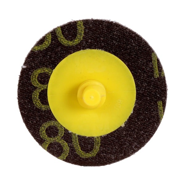 3M 7000000381 Quick-Change Sanding Disc, Tr, 2 In Dia, Aluminum Oxide, 80 Grit,