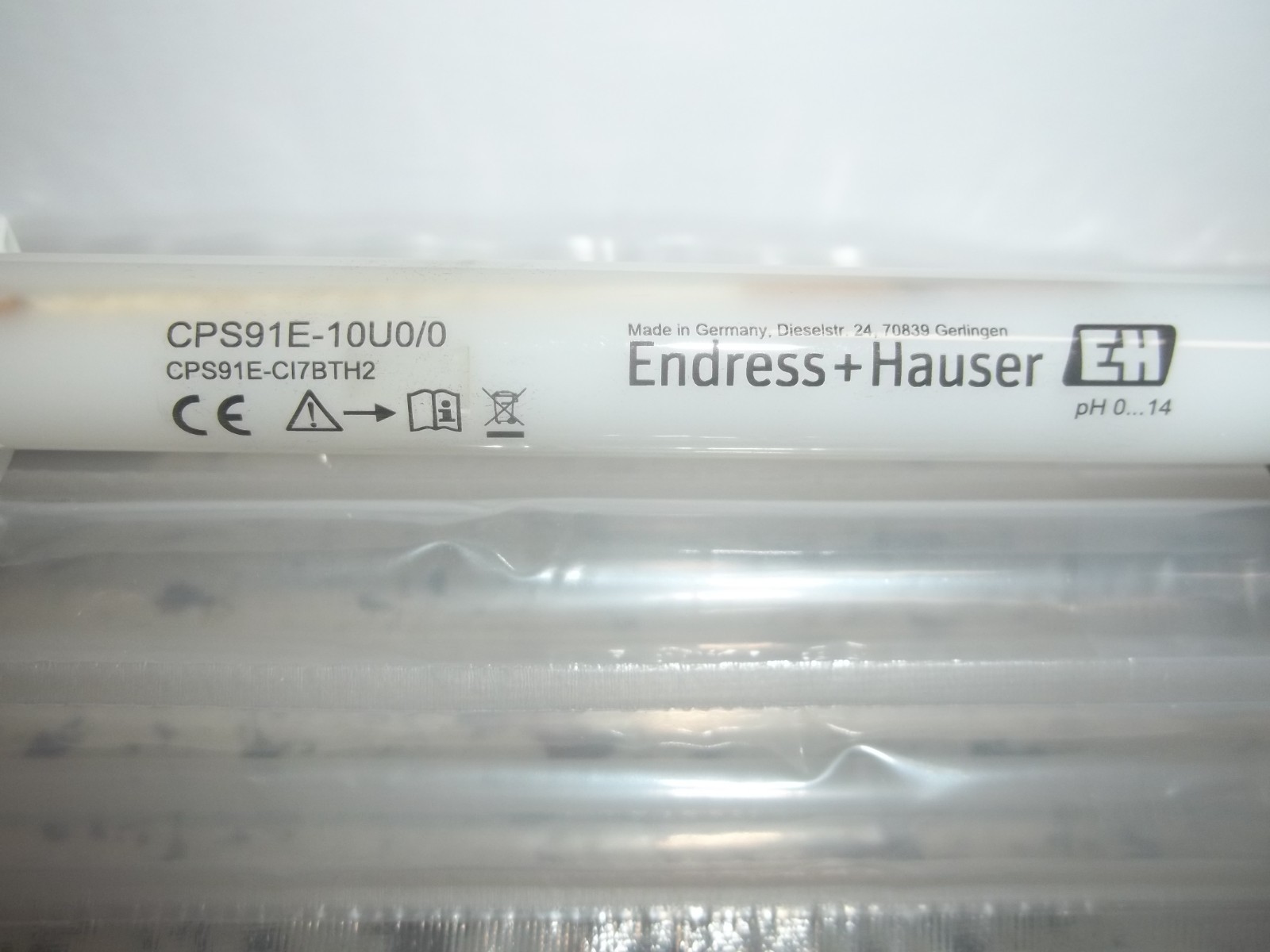 ENDRESS HAUSER CPS91E-10U0/0 CPS91E-CI7BTH2 MEMOSENS PH PROBE ELECTRODE (867)