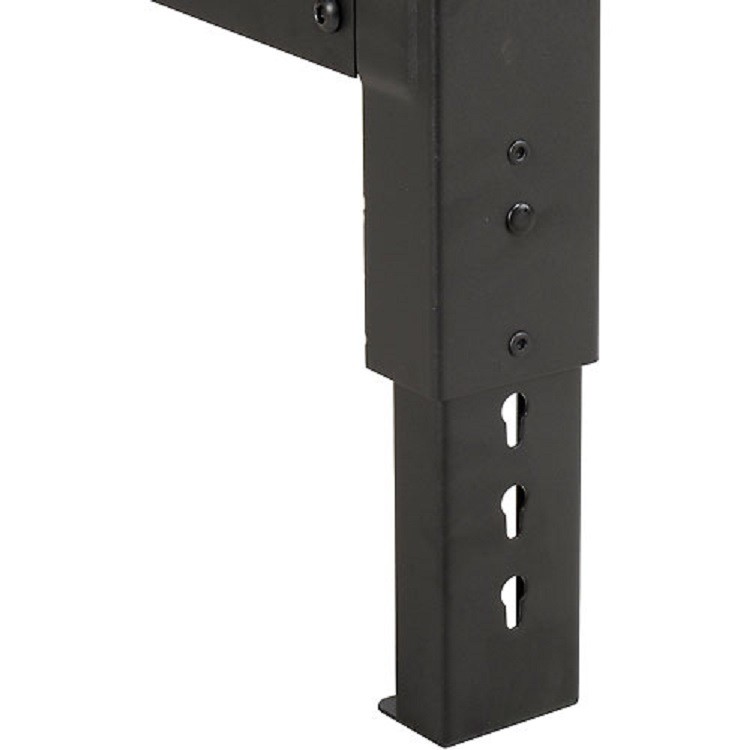 NEW 60″W X 30″D Maple Butcher Block Safety Edge Workbench-Adj Hgt–Black!!