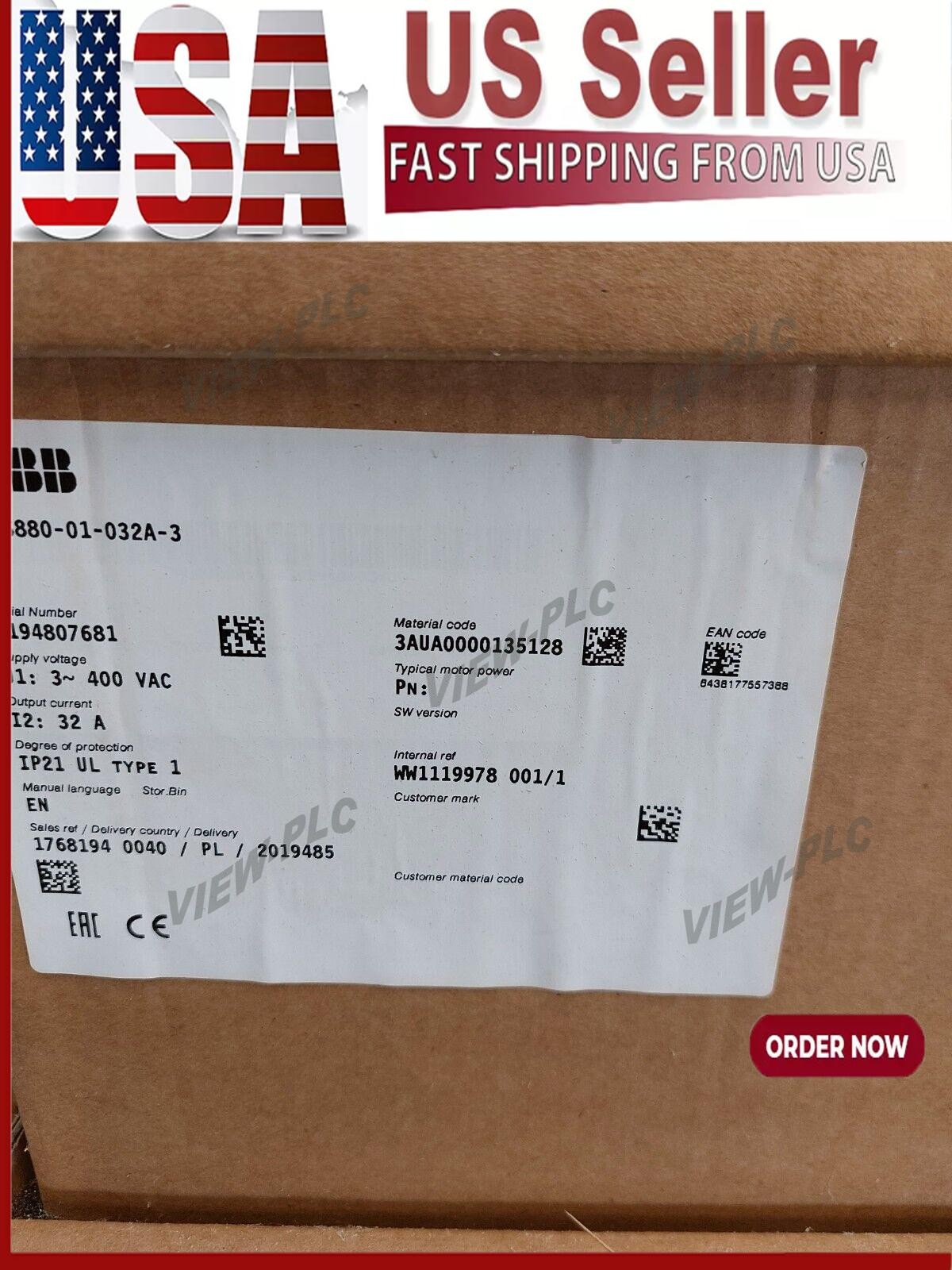 ABB ACS880-01-032A-3 ABB 15KW Brand New in Original Sealed Packaging Spot Goods