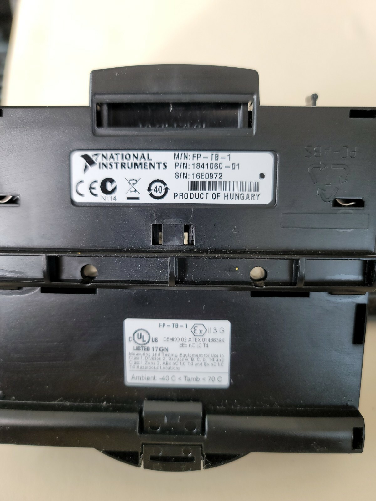 NATIONAL INSTRUMENT FIELD POINT FP-DO-401 16-CHw SOURCING DISCRETE OUTPUT MODULE