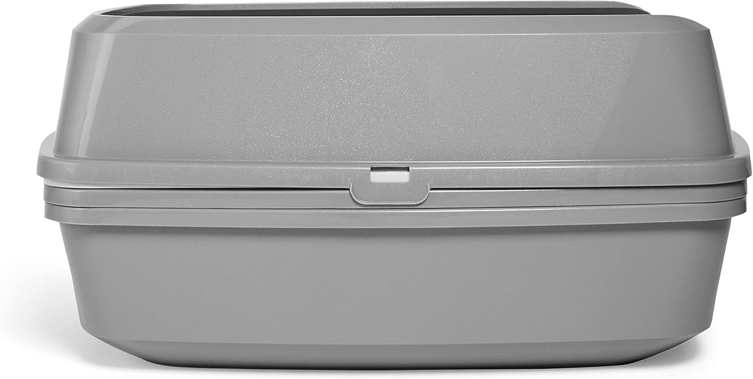 So Phresh Grey & White Lift-to-Sift Cat Litter Pan, X-Large, 22.4″ L X 16.9″ W X