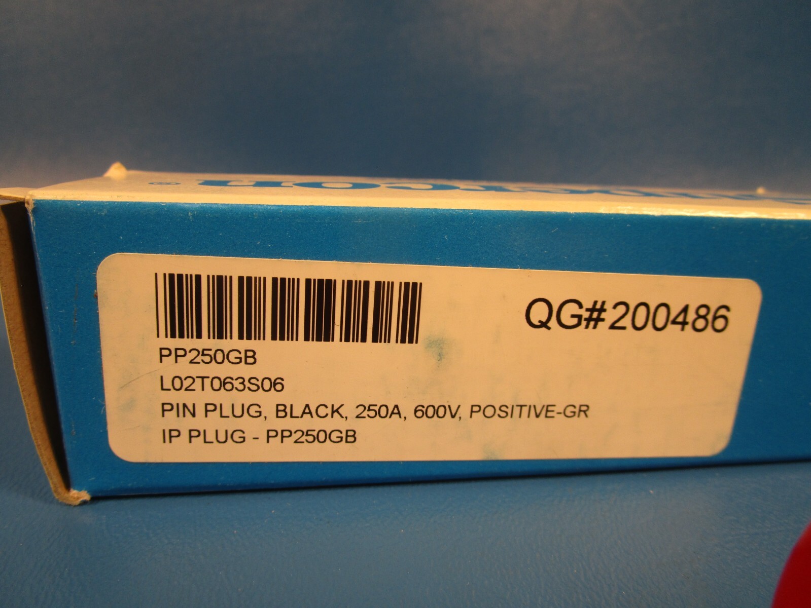 Supercon PP250GR RED High Power Pin Type Test Plug, 250 amps, 600 volts