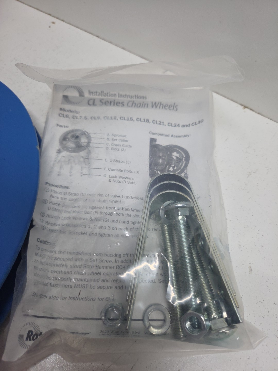 ROTO HAMMER CL-12 DUCTILE IRON CHAIN WHEEL **NOS**
