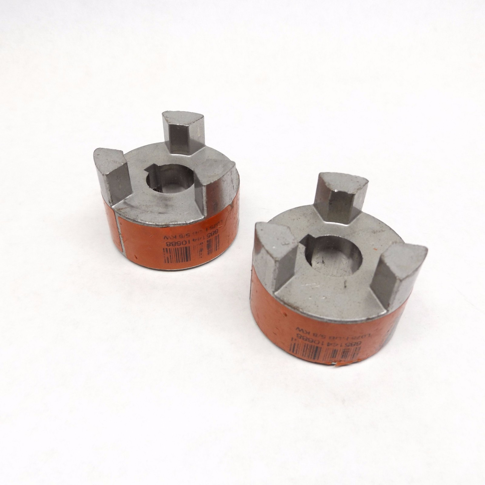 (2) Lovejoy L-075 Jaw Coupling Hub .625″ Bore, Finished W 3/8″ Keyway No Key