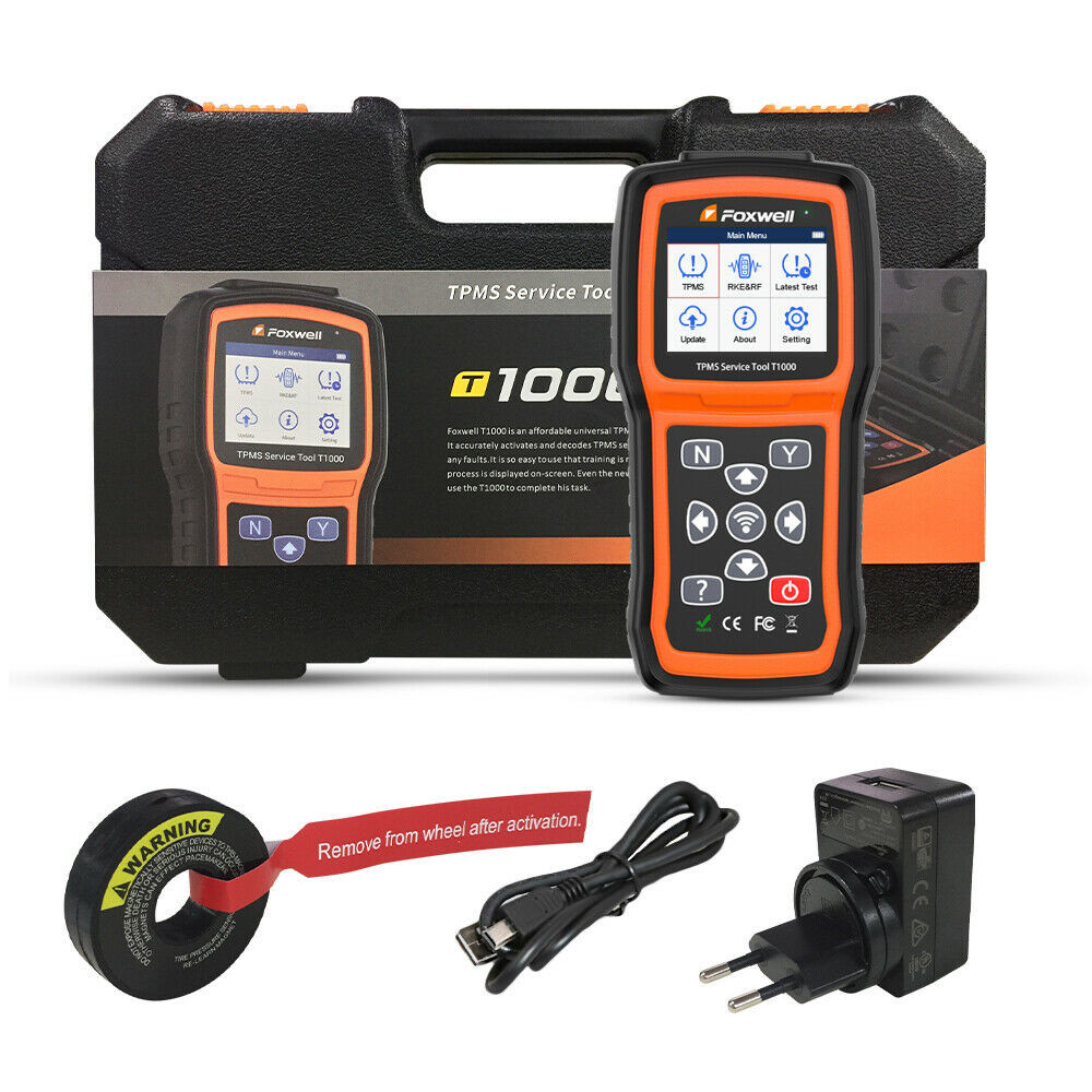 FOXWELL T1000 TPMS Relearn Diagnostic Tool Tire Pressure Sensor Programmer Reset