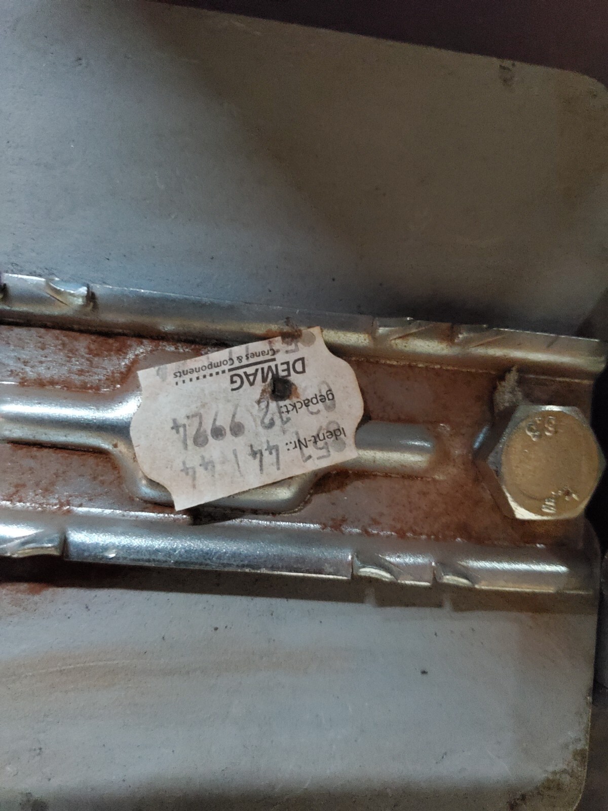 DEMAG CRANES counter weight 2kg & C rail fitting 851 441 44 kbk I II II-H