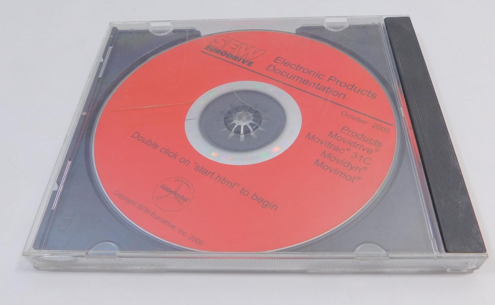 Sew Eurodrive Movidrive Movitrac 31C Movidyn Movimot Elect Prod Data CD 10/2000