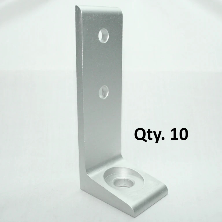 10 Pack Aluminum Extrusion Feet T-Slot Faztek 15FF5814 Clear Anodized Aluminum