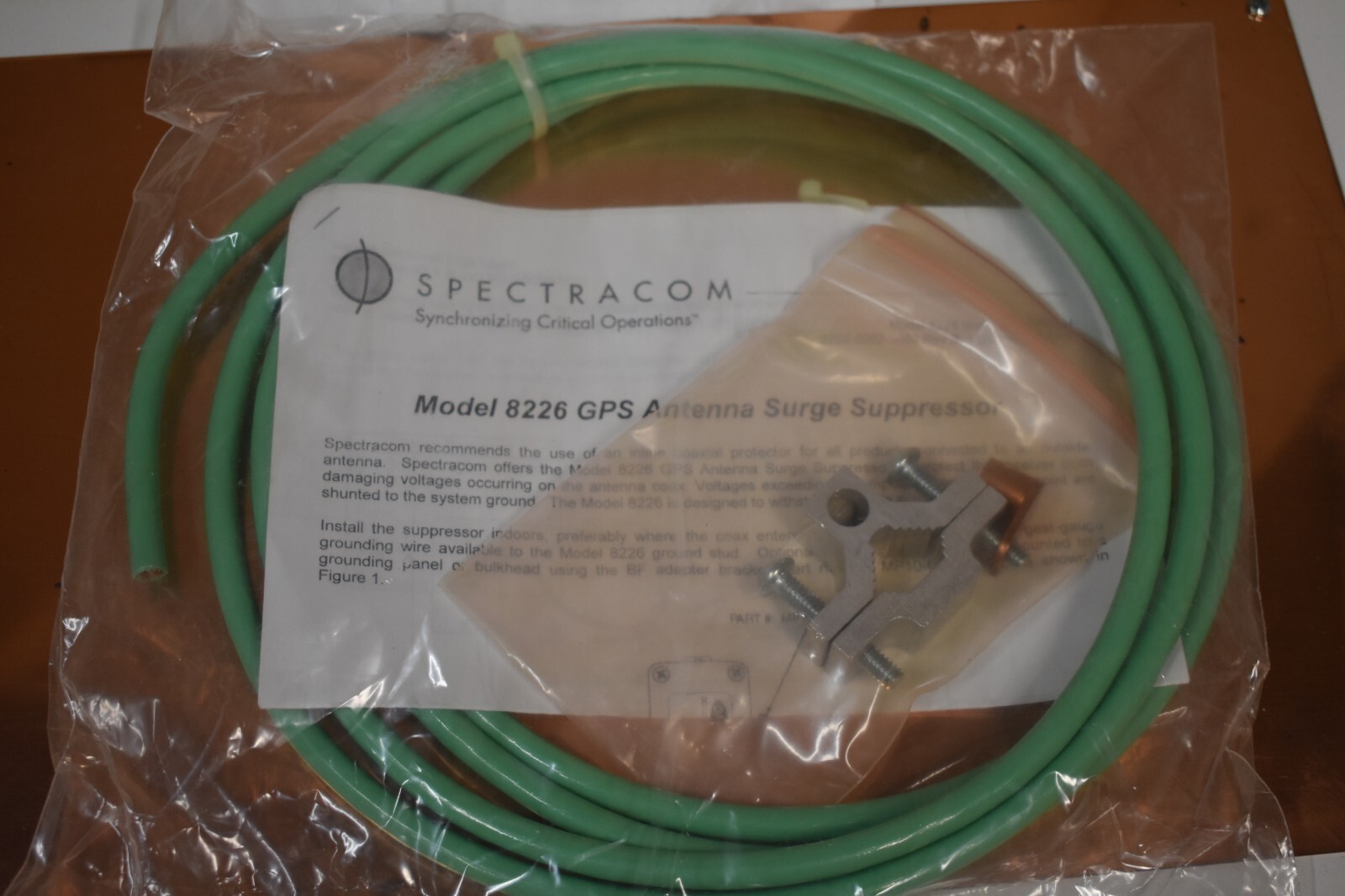 Polyphaser CU-SPGP Copper Grounding Plate Kit New