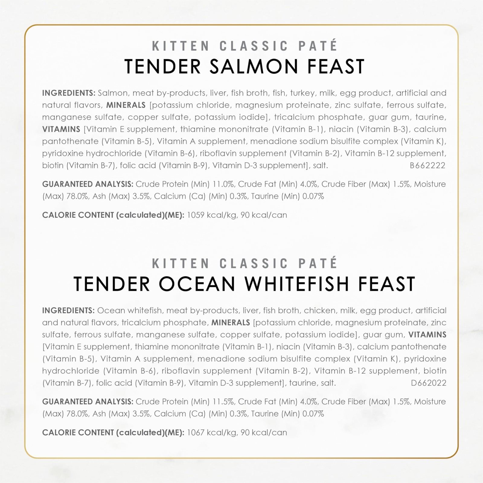 Fancy Feast Kitten Classic Pate Wet Cat Food – Variety Pack, 3 Oz 72 Count