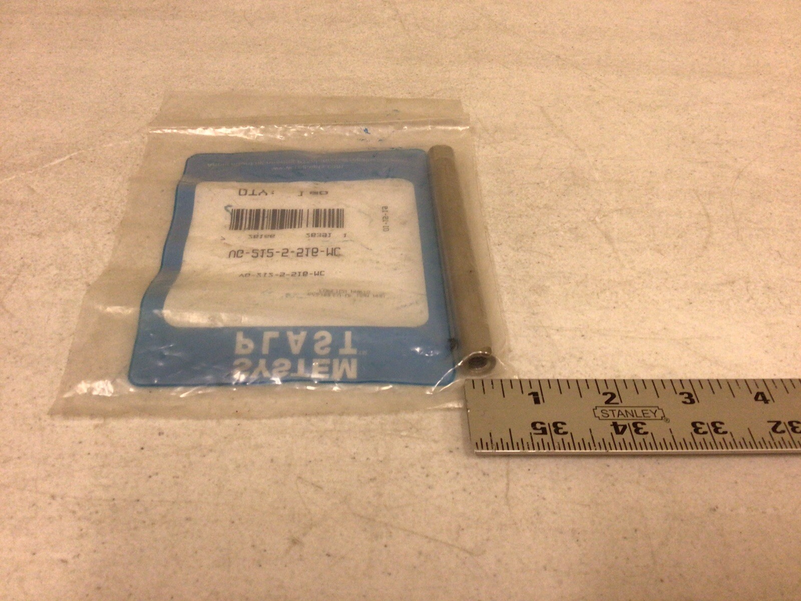 NEW, SYSTEM PLAST VG-212-5-516-MC STAINLESS STEEL ADJUSTING ROD, FREE SHIPPING