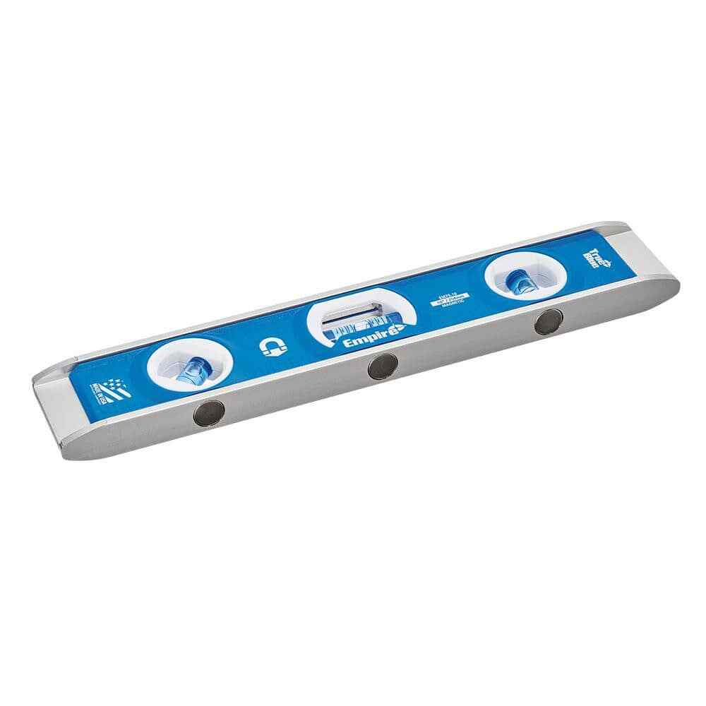 Empire EM75.10 Magnetic 10″ Long, 3 Vial Torpedo Level, 1 Level & 2 Plumb Vials