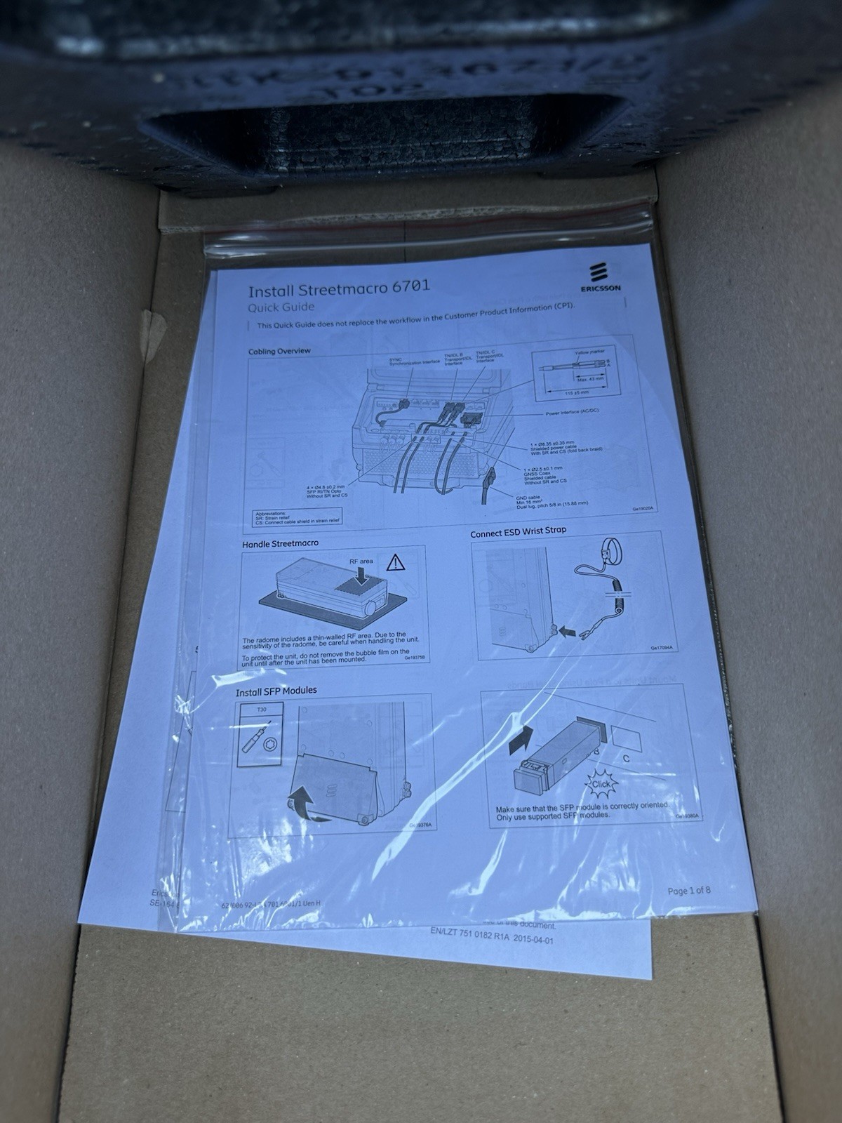 Ericsson 5G NR mmWave 39GHz Streetmacro 6701 B260 Radio Antenna AAU BFF 901 32/1
