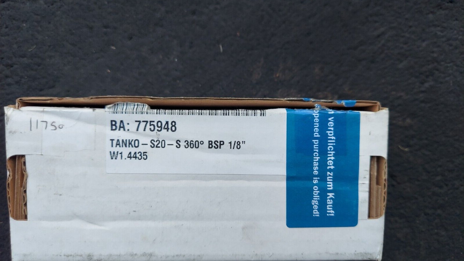 Lot of 2 New AWH TANKO-S20-S 360-degree BSP 1/8″ W1.4435 Ball Spray Heads