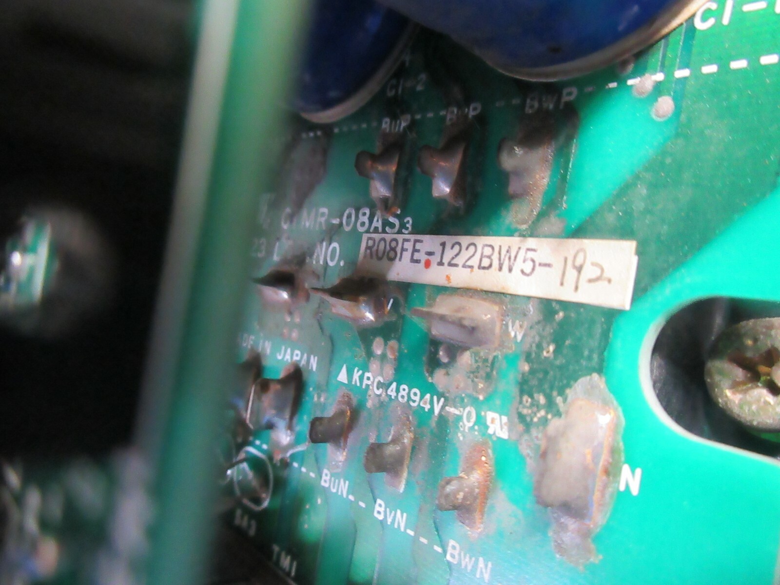 YASKAWA SERVO DRIVE CIMR-08AS3 W30023 R08FE-122BW5-192 W30022 QM15KD1-HB 15-A2