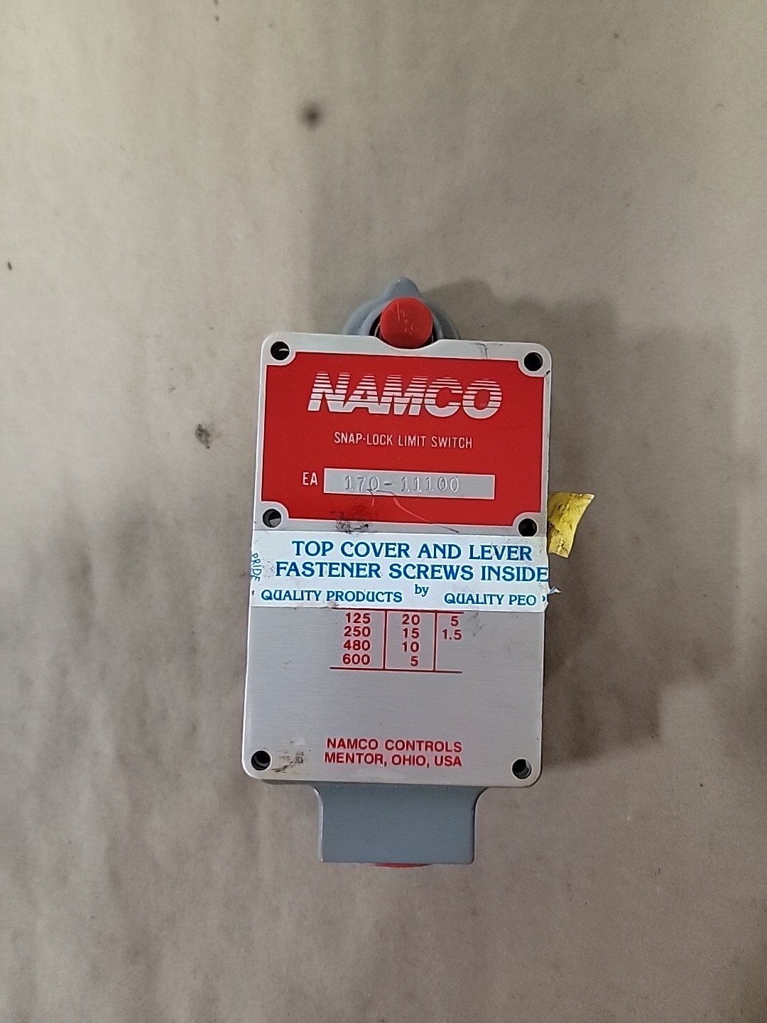 NAMCO EA170-11100 SNAP-LOCK LIMIT SWITCH