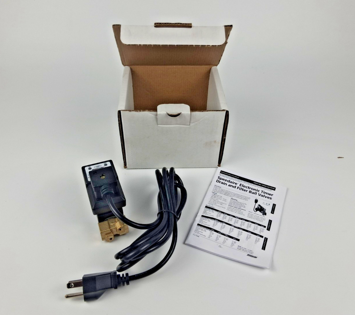 SPEEDAIRE Electronic Drain Valve 13X524 115V 1/4″ NPT