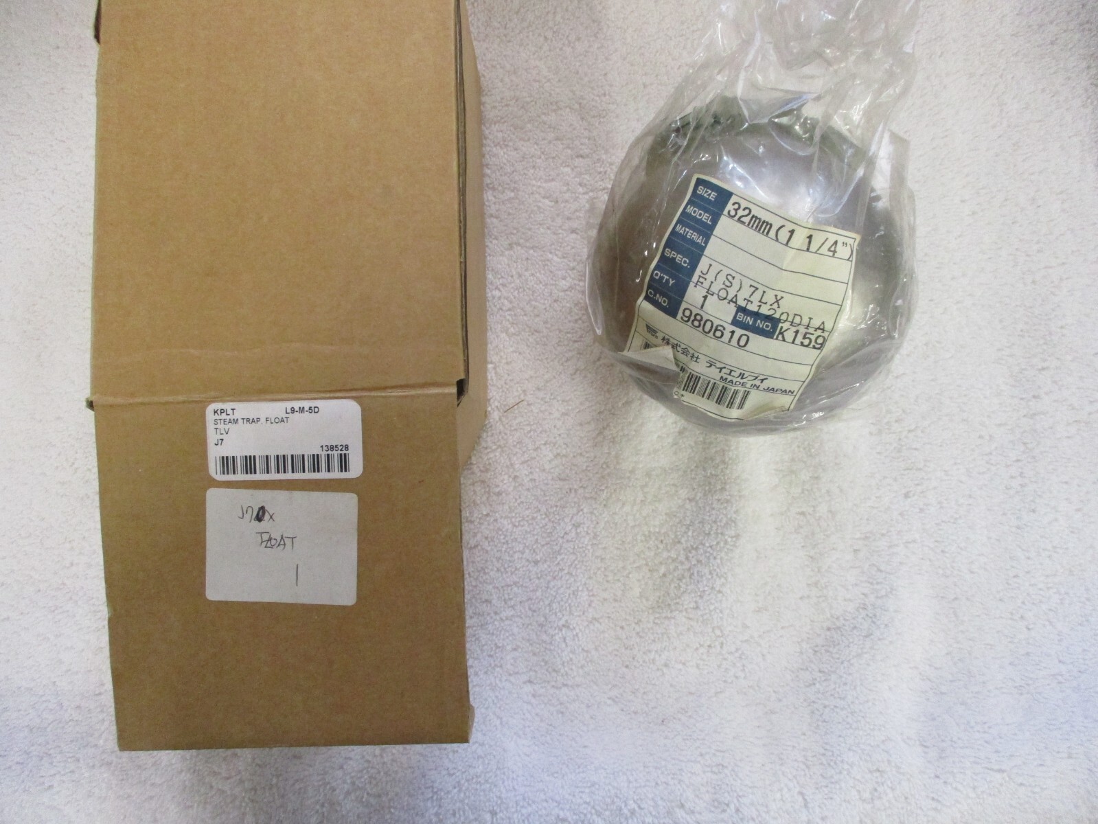 NIB TLV Steam Trap Float 32mm 1 1/4″ J7LX
