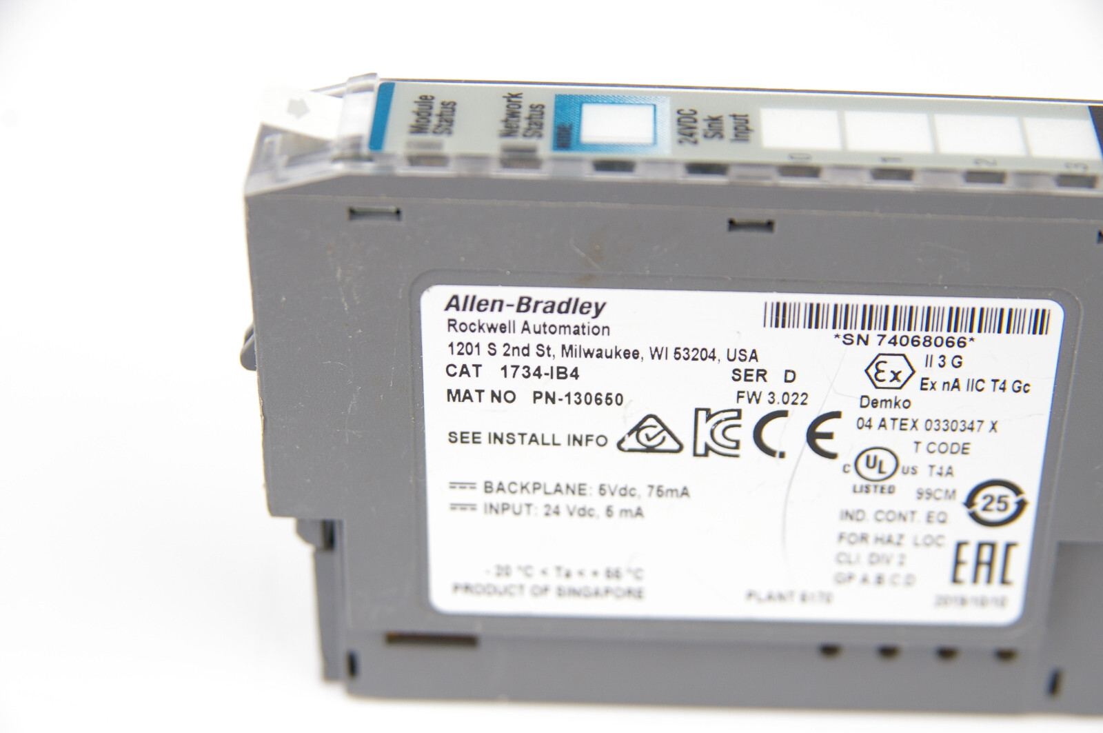 Allen Bradley 1734-IB4 Module