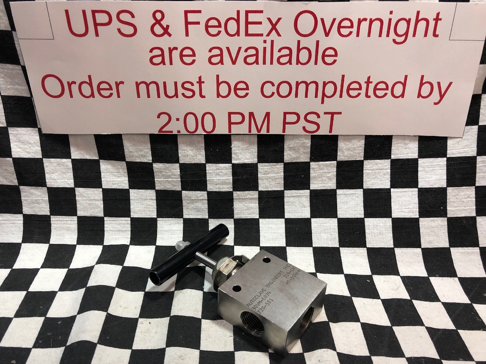 Autoclave Needle Valve 30VM-6074, 720-581, 316-CW, HT-50464, SHIPSAMEDAY