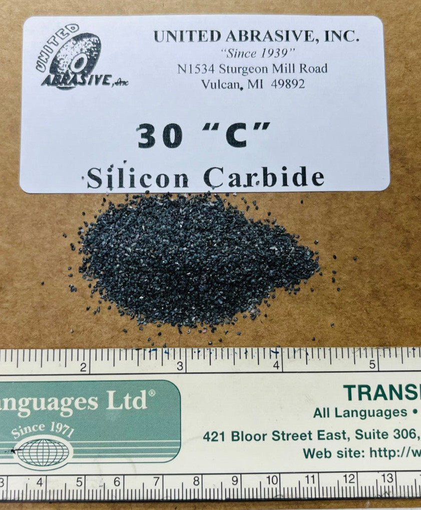 Silicon Carbide: 40 lbs – 30 Grit Coarse – Polishing/Tumbling Abrasive Media
