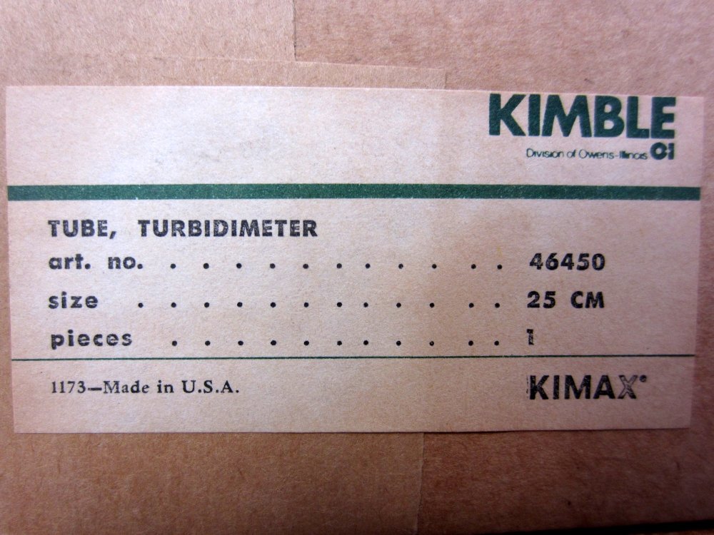 Kimble 46450 Glass Tube 25 cm