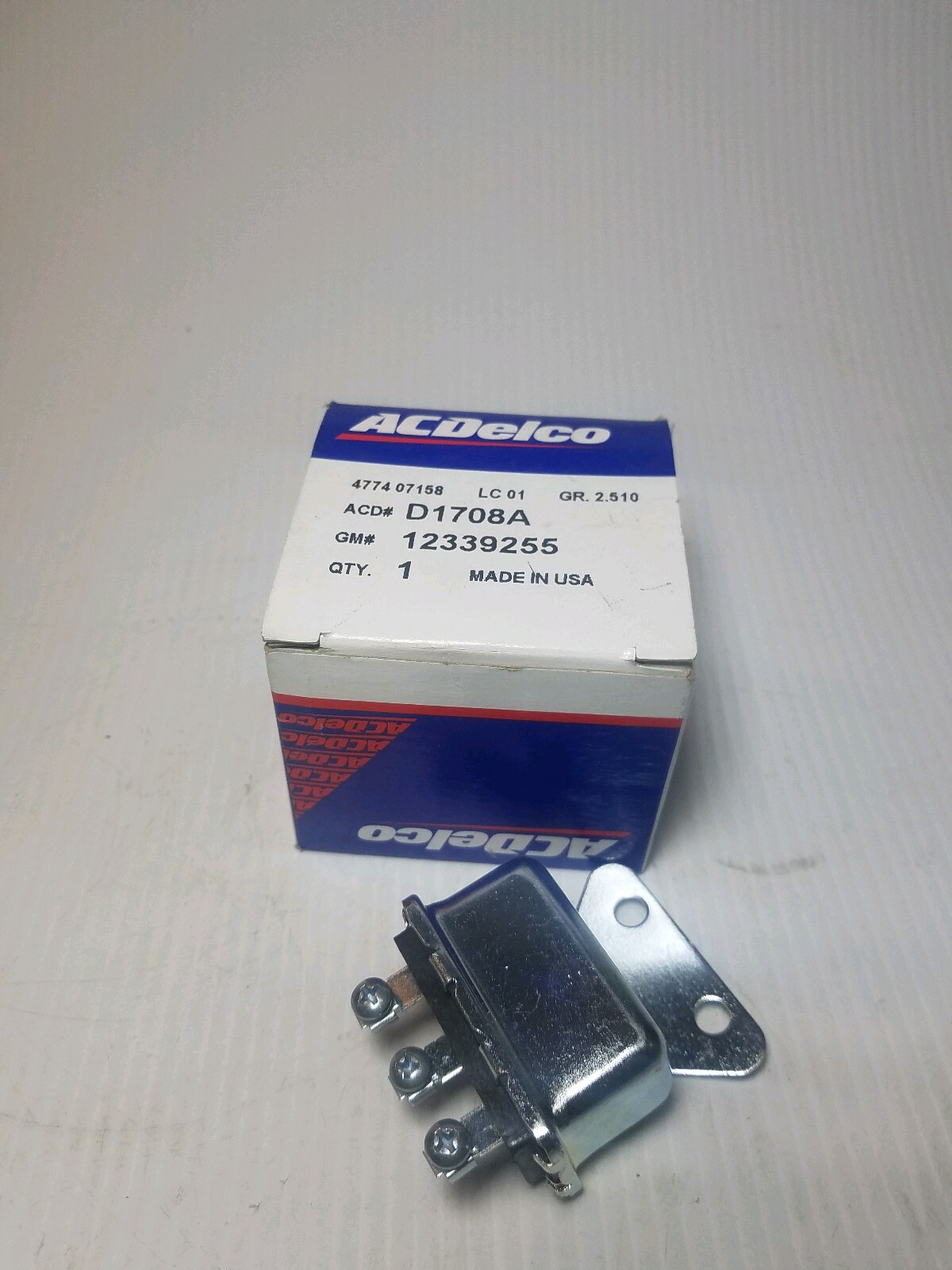 Genuine OEM GM 12339255 ACDelco D1708A Brake light Relay