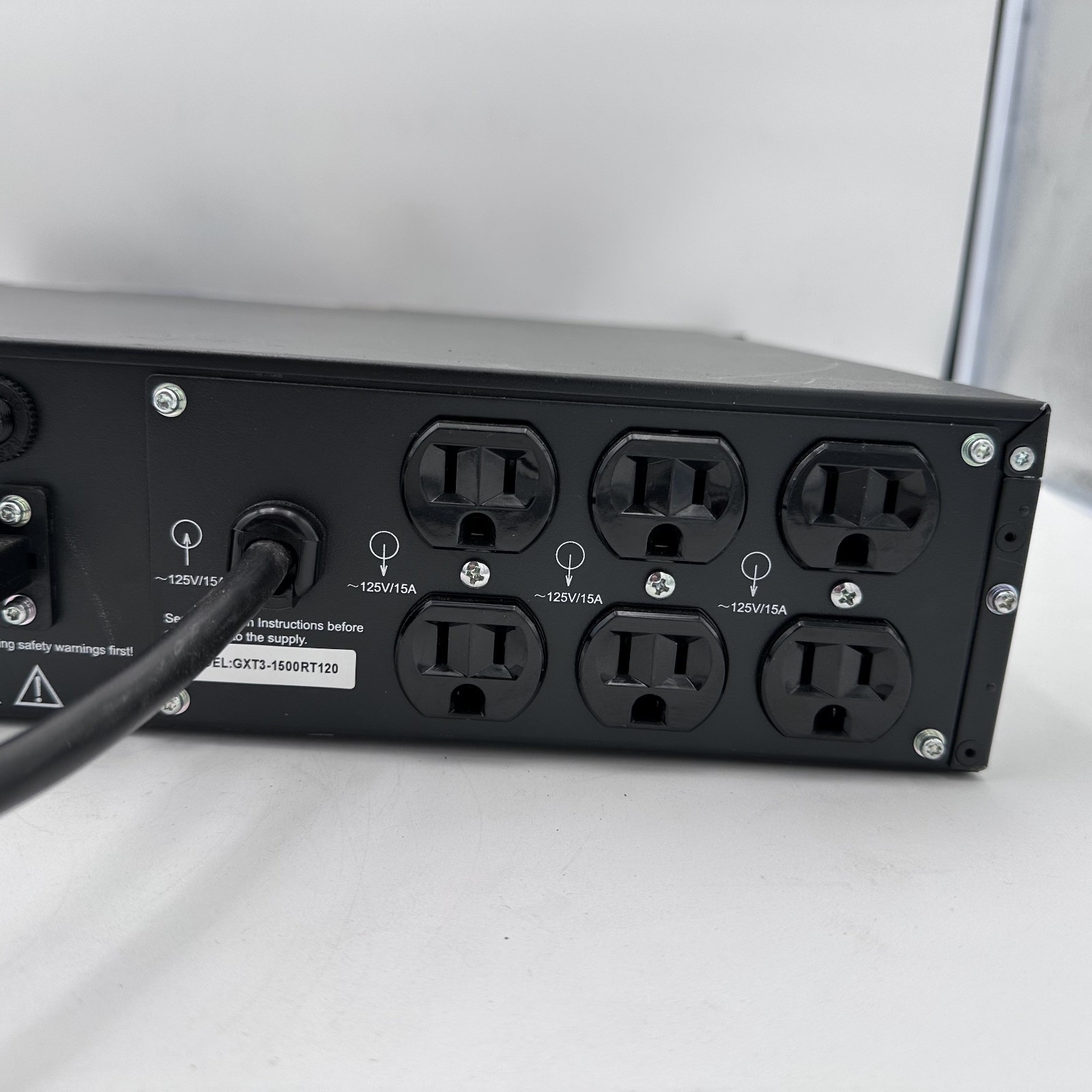 Liebert (Emerson) GXT3-1500RT120 UPS System w/ Rack Mount Ears – Needs Batteries