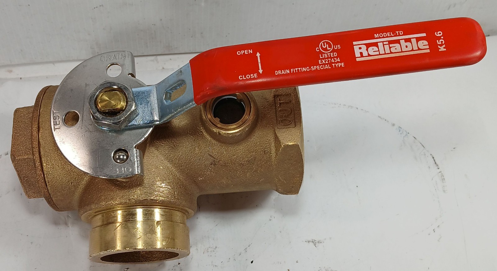 1 NEW RELIABLE EX27434 MODEL-TD 2” TEST AND DRAIN VALVE NNB ***MAKE OFFER***