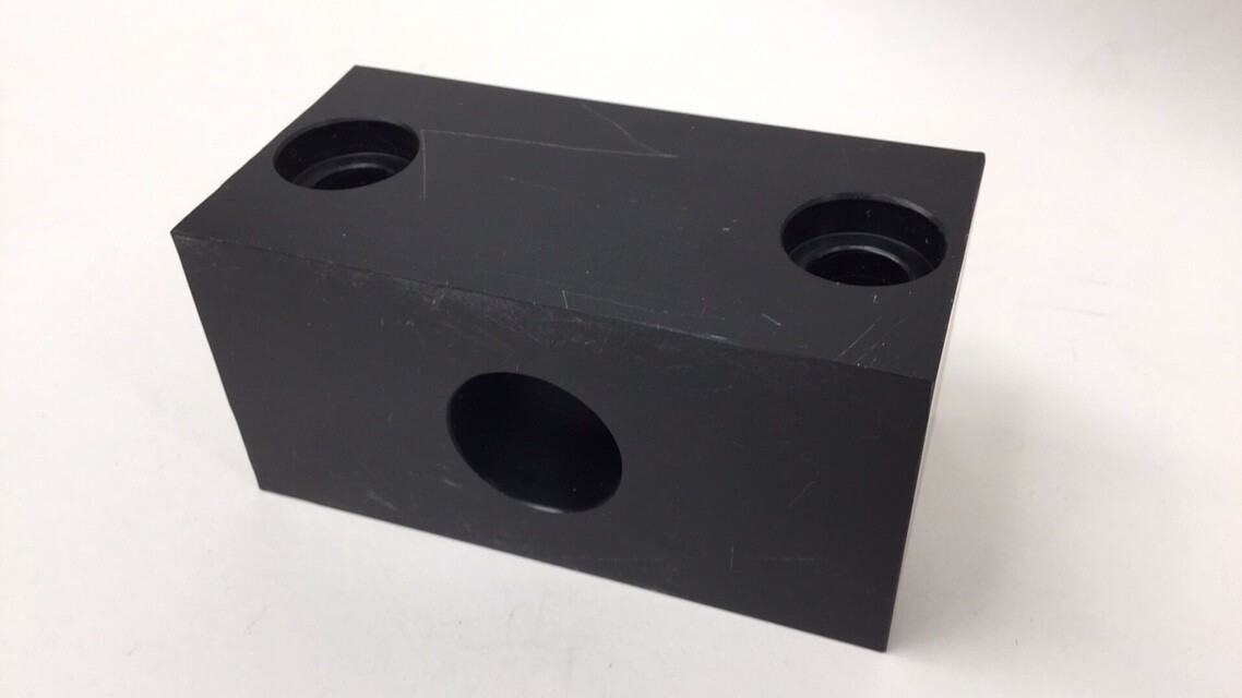Unknown 100243 Pillow Block Black Delron 1″ Hole 2″ X 2″ X 4″